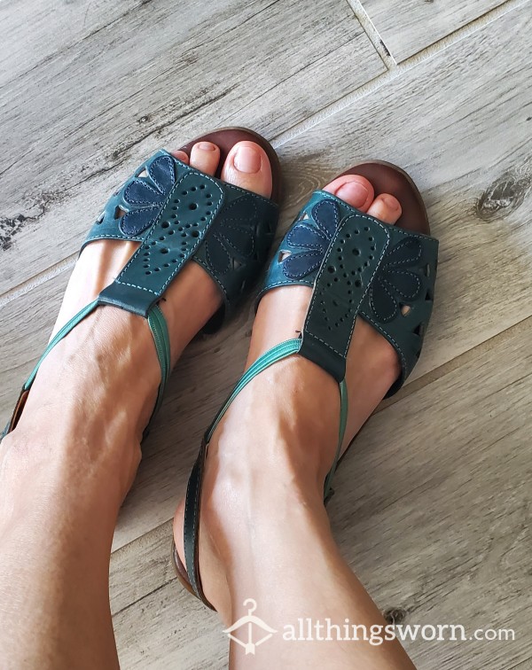 Clearance. Worn Leather Sandals
