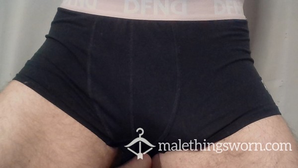 Worn Mens Boxers, Size Medium.