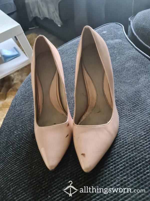 Worn Nude High Heel