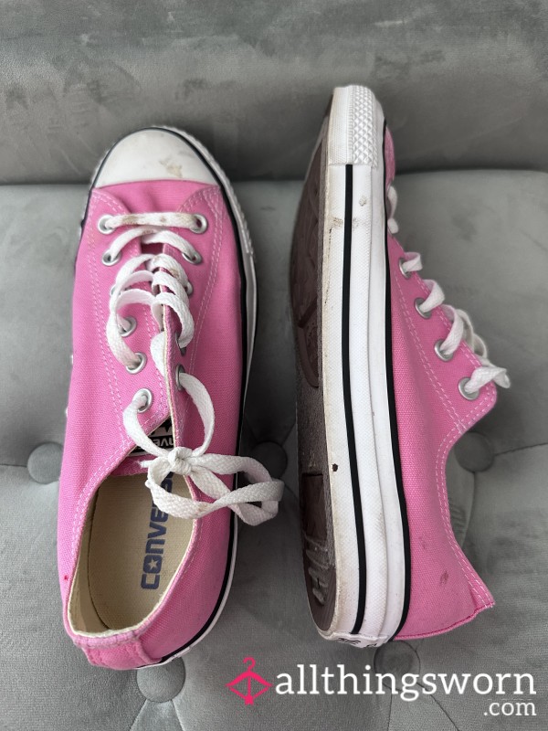 Worn Pink Converse