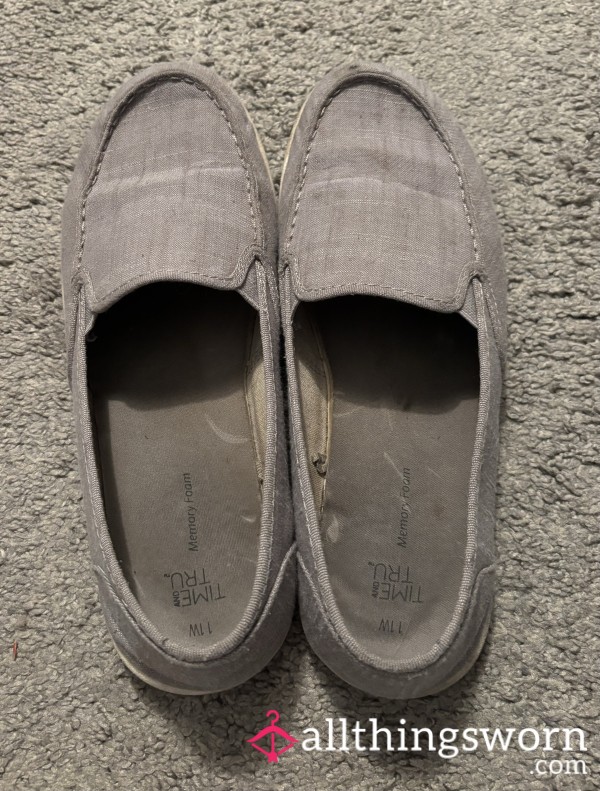 Worn Slip On Loafers