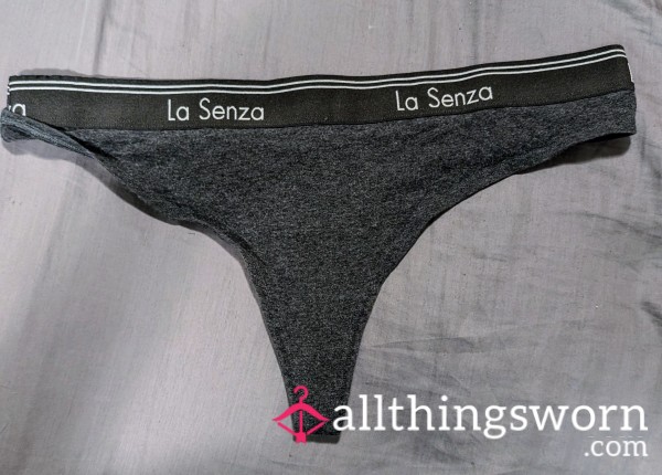 XL La Senza Thong Grey