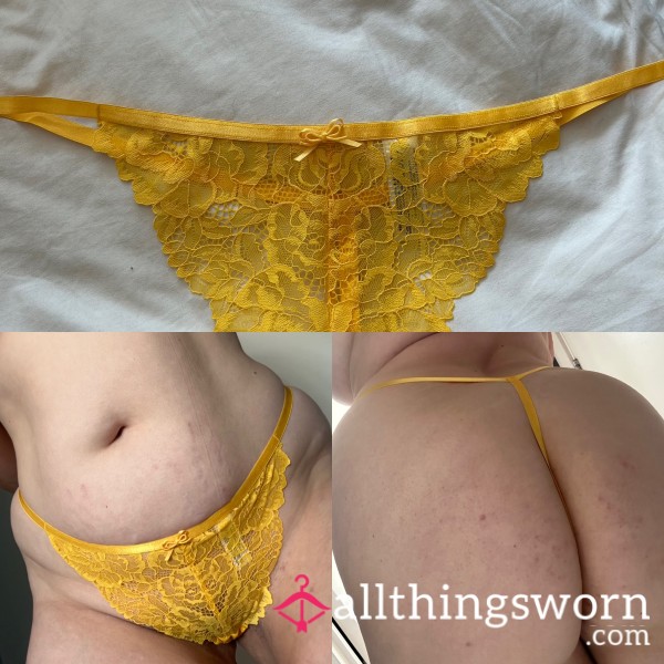 💛Yellow Ann Summers, S**y Lace G-String💛