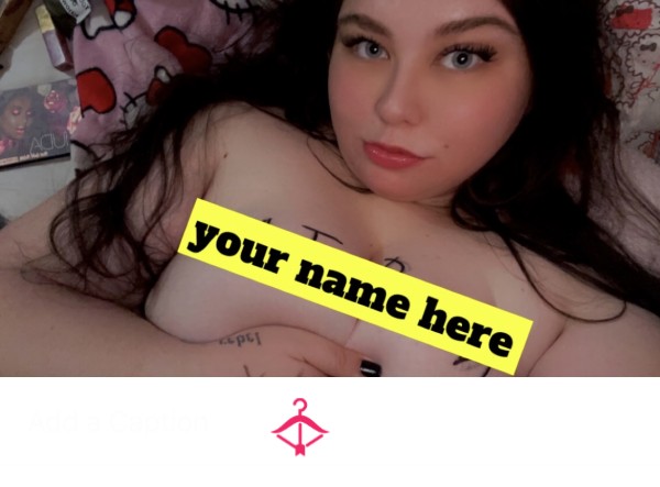 Your Name On My T*ts - Write On A BBW B**bs!